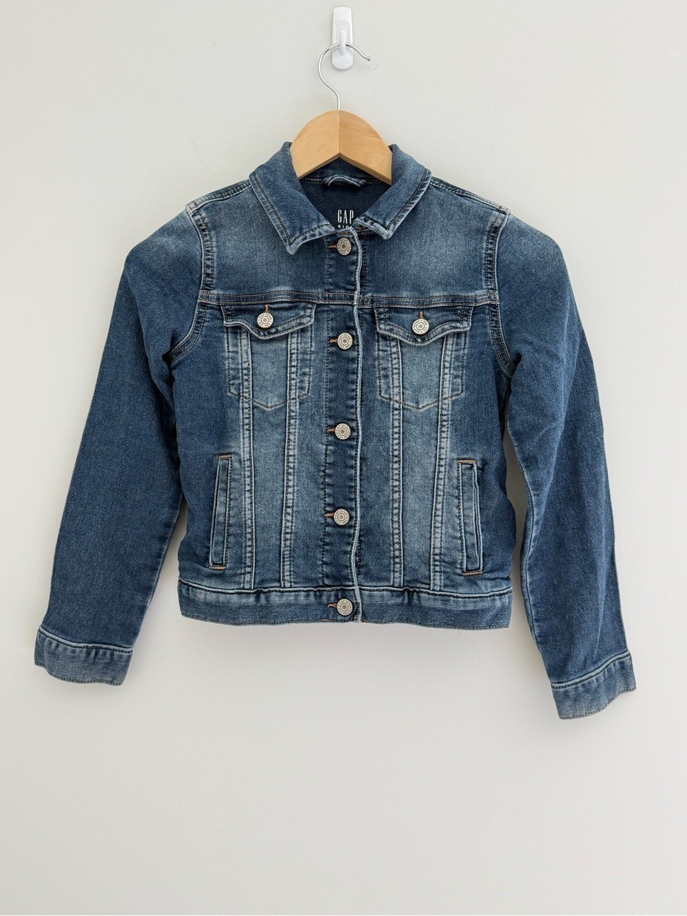 GAP Girl Denim Jean Jacket Soft Fabric Size Large